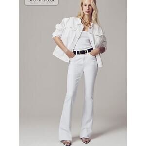 J. Crew White Flare Jeans